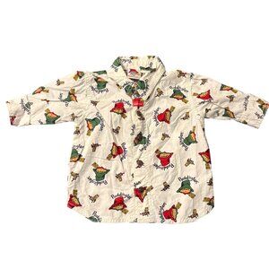 Paddington Bear Vintage Shirt By H&M 2T Button-Up Long Sleeve